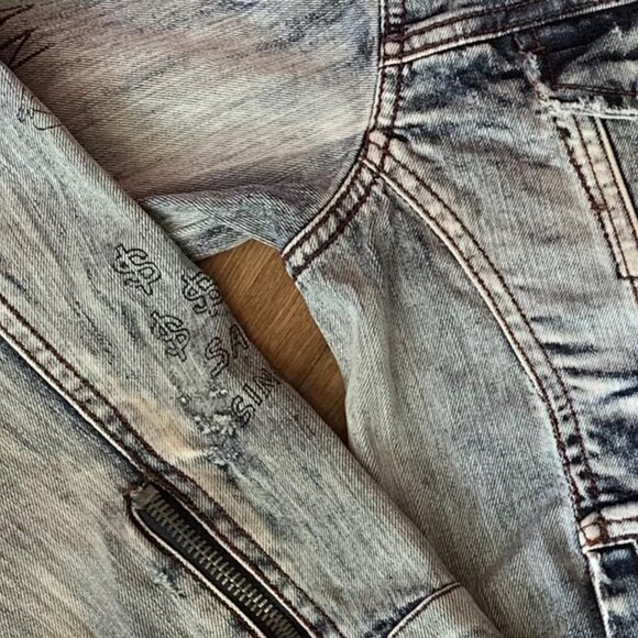 Jordan Craig Legacy Edition Graffiti Denim Jacket - Picture 2 of 12